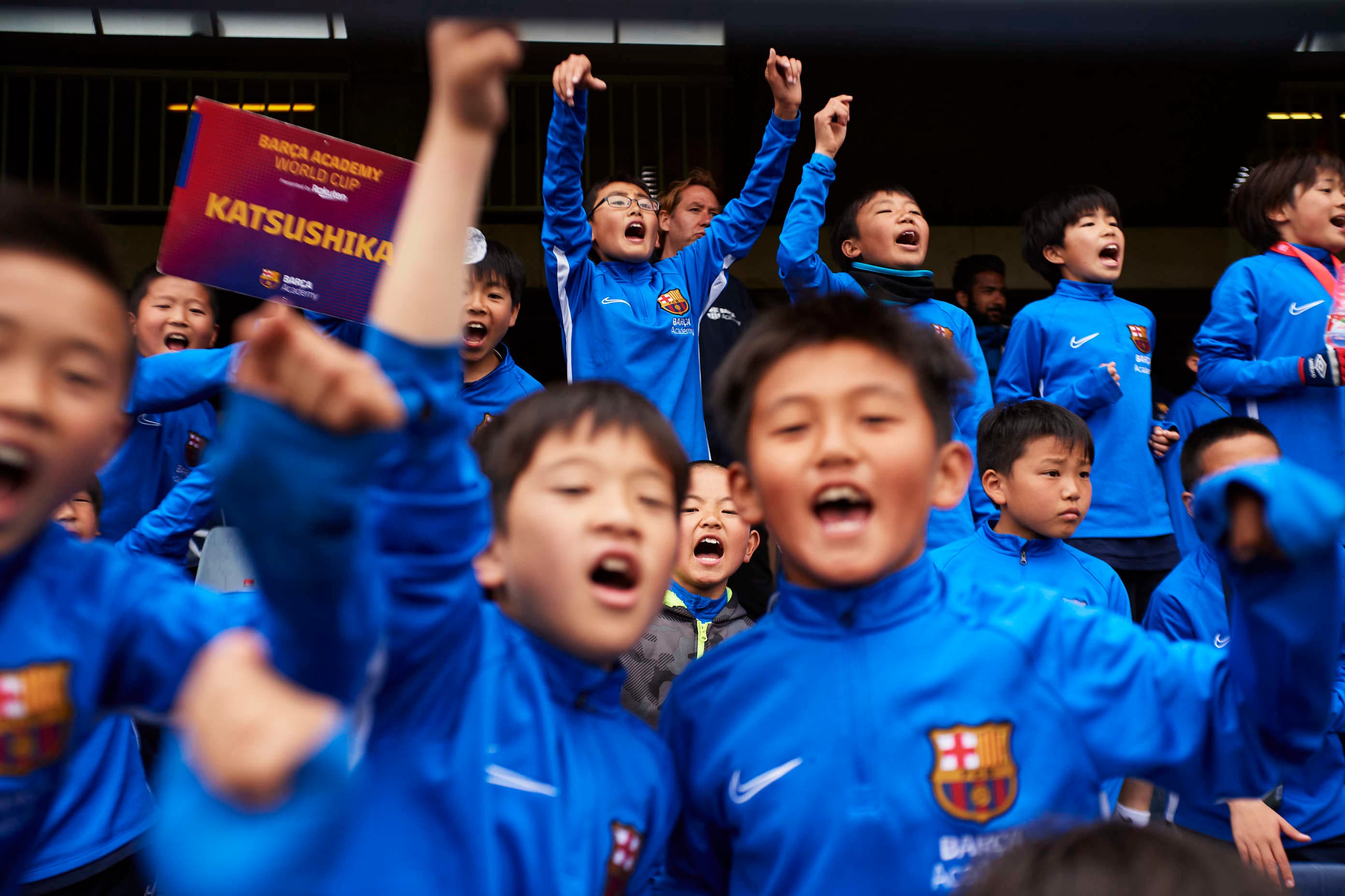 Séance d'entraînement Barça Academy